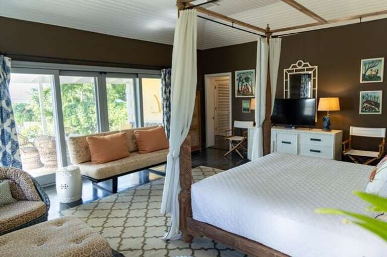 Cottage master bedroom.