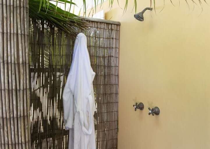 Private outdoor shower.