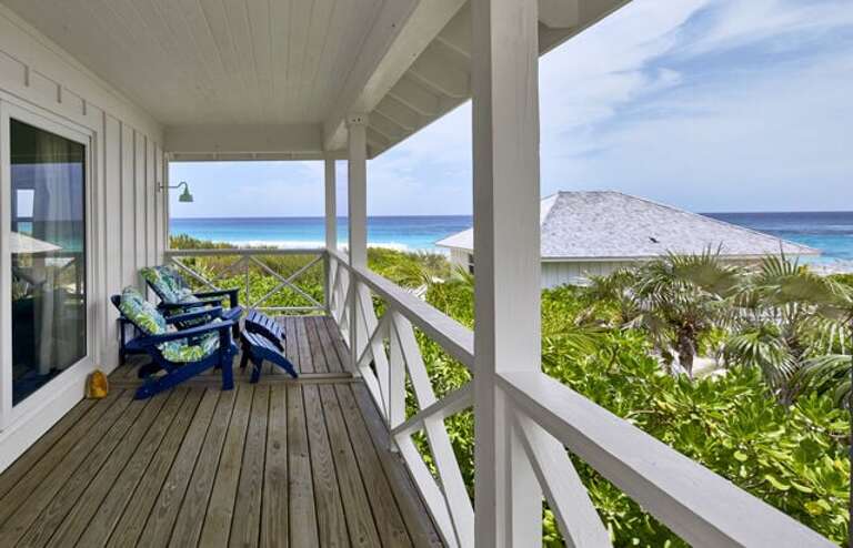 Beach and ocean view from Kodachrome Bungalow.