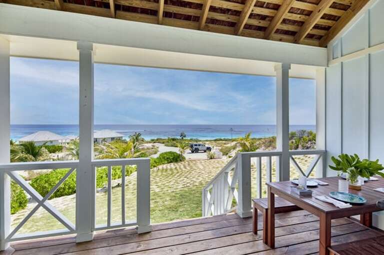 Beach and ocean view from Traveler Two-Bedroom.