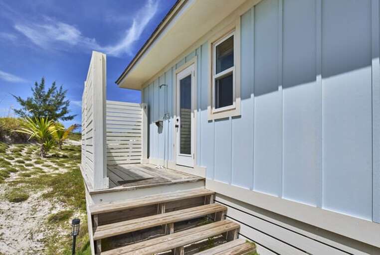 Traveler Two-Bedroom House:  Our luxurious outdoor shower