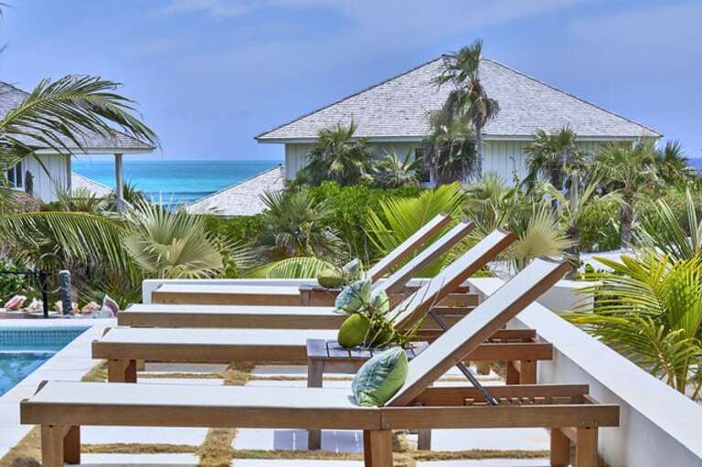 The Bohemia Two-Bedroom Villa shares this beautiful heated pool and other amenities with four bungalows.