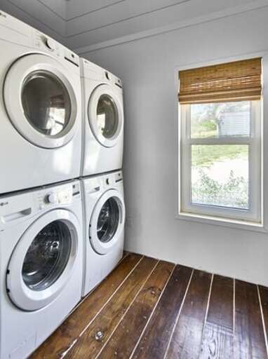 Laundry for your use, located in the pool house.