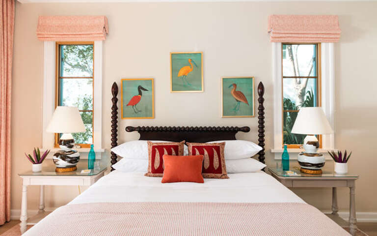 Bedroom with king size bed.