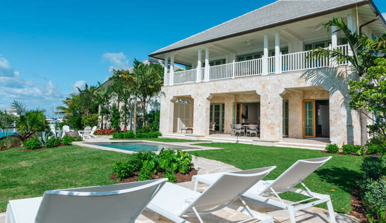 Complete with a private pool.