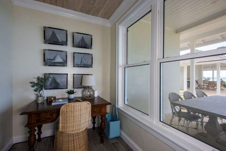 Office area just off the great room.