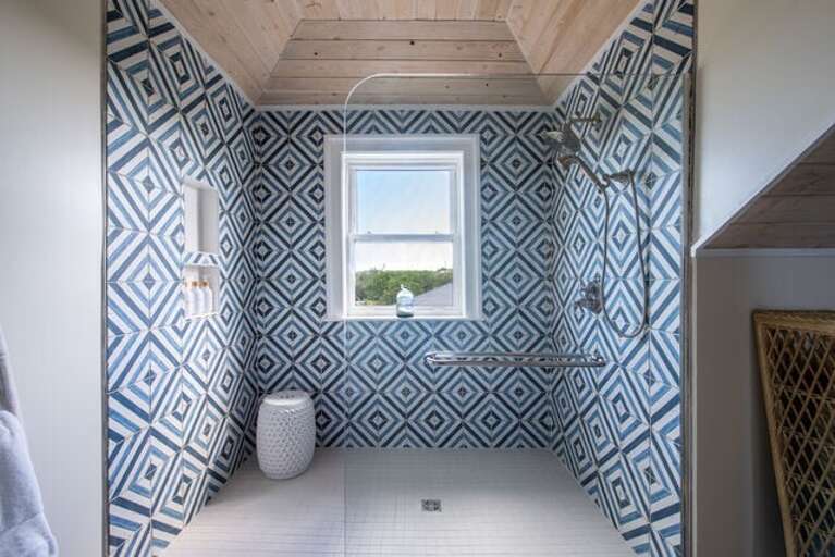 Upstairs bath with walk-in shower.