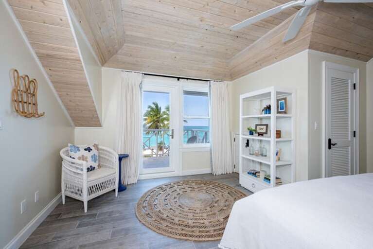 Upstairs master bedroom balcony and view.