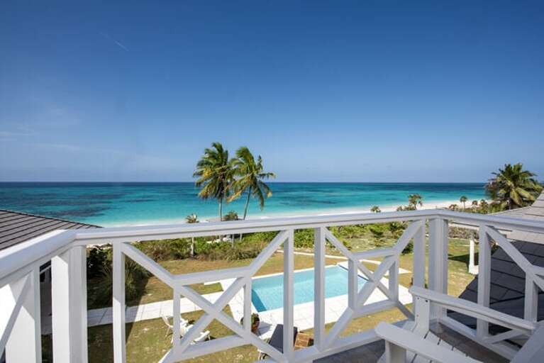 Upstairs master bedroom private balcony.