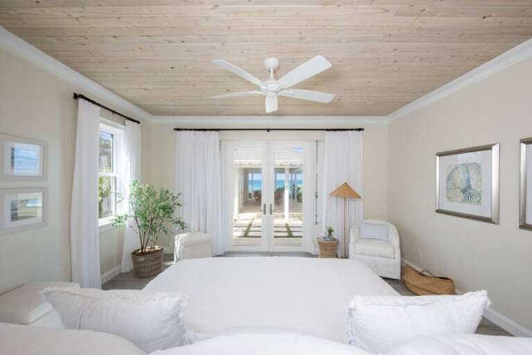 View from downstairs master suite.