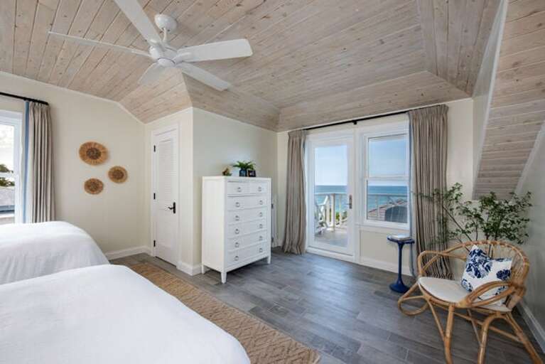 View from the twin bedroom suite.