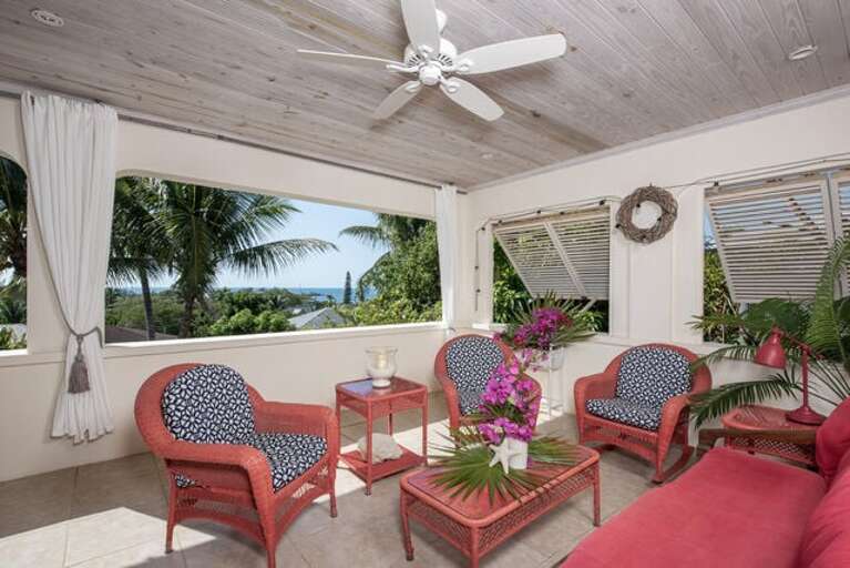 Terrace with Caribbean View.