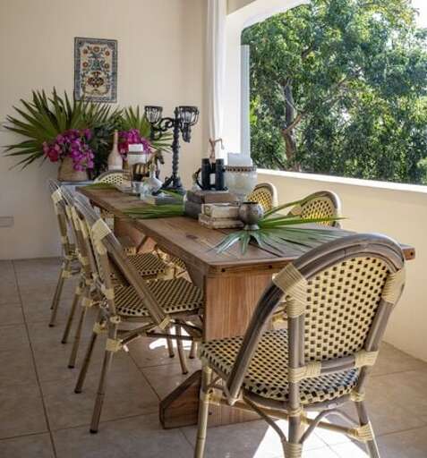 Terrace overlooking Governors Harbour.