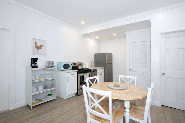Kitchen and Dining Area.