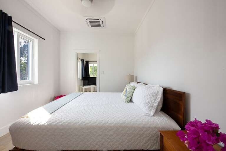 Bedroom with king size bed.