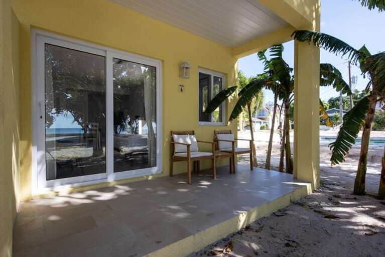 Private covered porch.