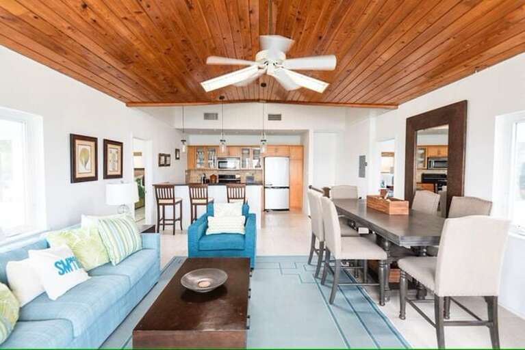 Cottage living area.