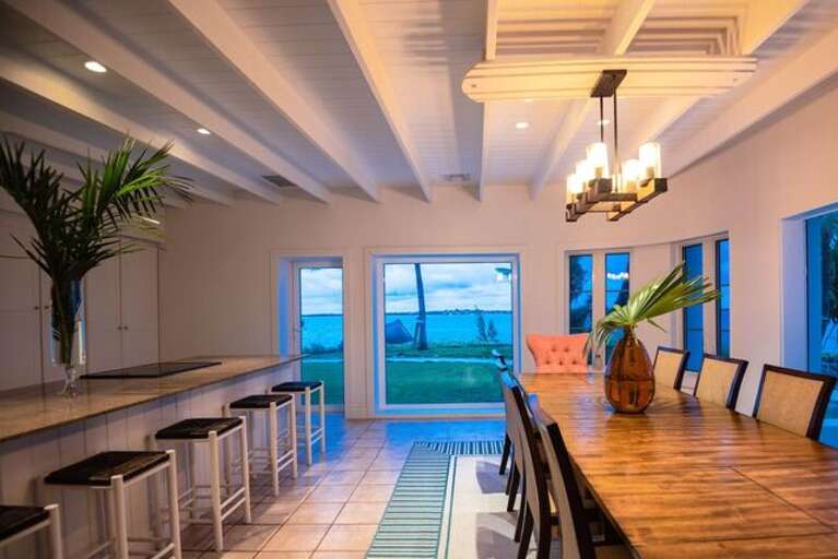 Dining area with a view!