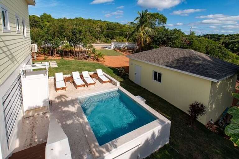 Poinciana's private pool.  (Note:  There is a $35 per day fuel fee if you wish to have the pool heated.)