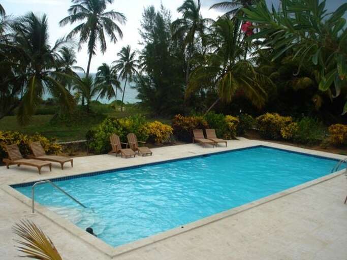 Wykee Estate's beautiful salt water pool.  (This is in addition to Poinciana's private plunge pool.)
