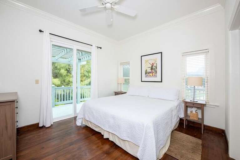 Bedroom Two has king bed, with an en-suite bathroom