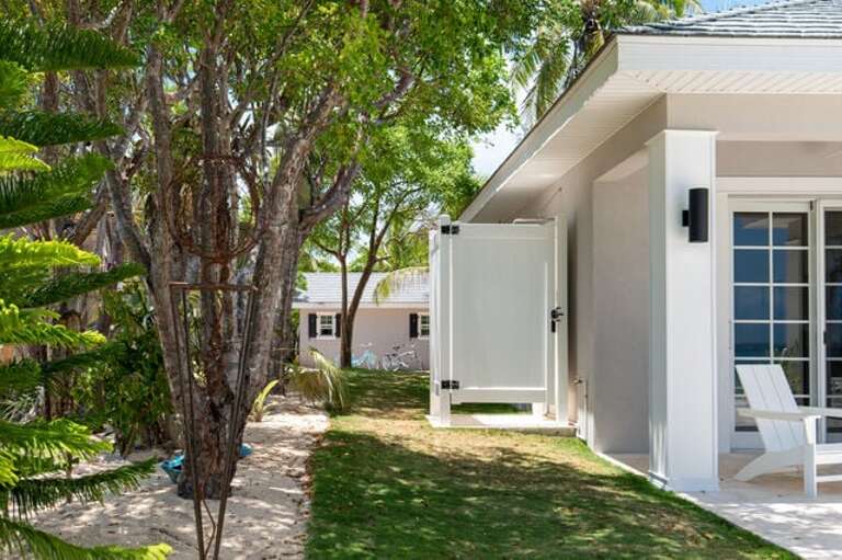 After a day on the beach, enjoy our private outdoor shower.