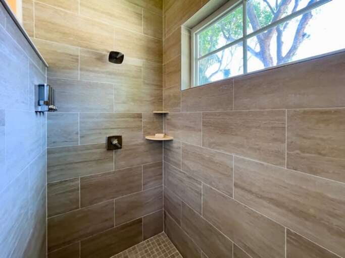Master bath walk-in shower.