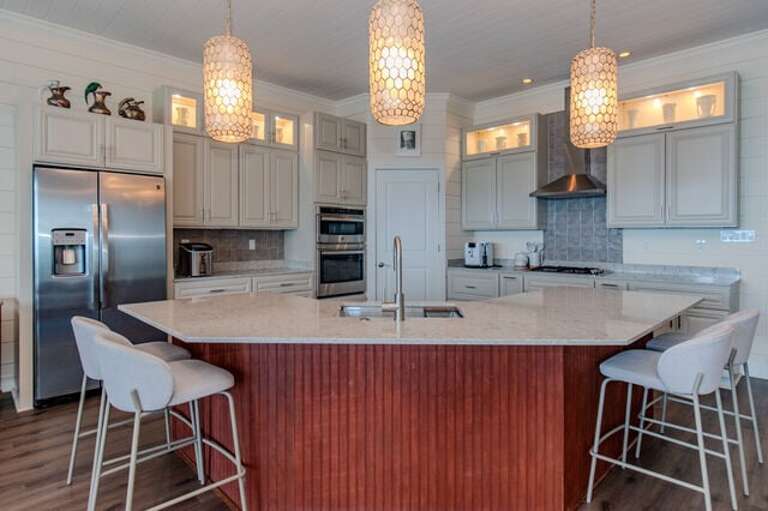 Spectacular island kitchen, fully equipped.
