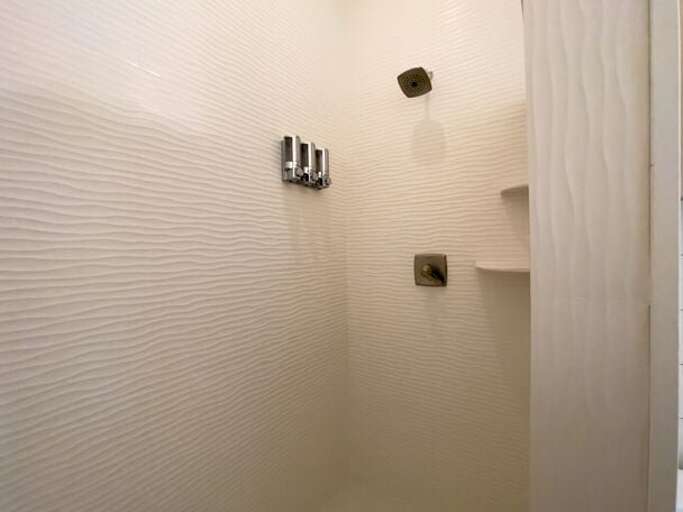 Walk-in shower.