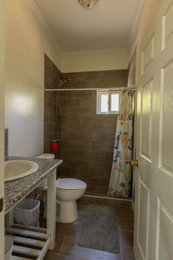 Guest bath with walk-in shower.
