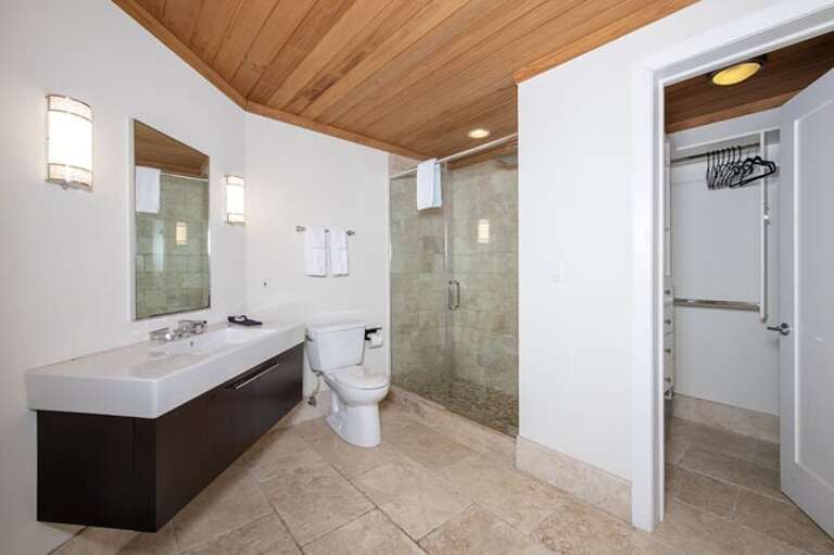 Second Master Bath with walk-in shower.