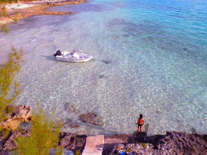 Time for a cool swim enveloped in the sunsets rays.