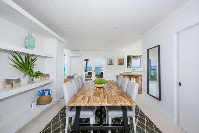 Dining Area with ocean views.
