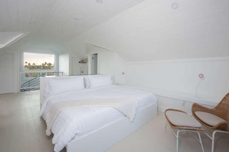 Top floor third bedroom with king bed.