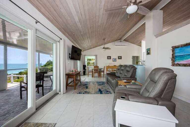 Living area with ocean views