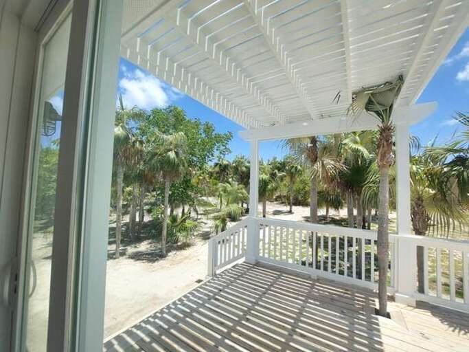 Covered portion of veranda.
