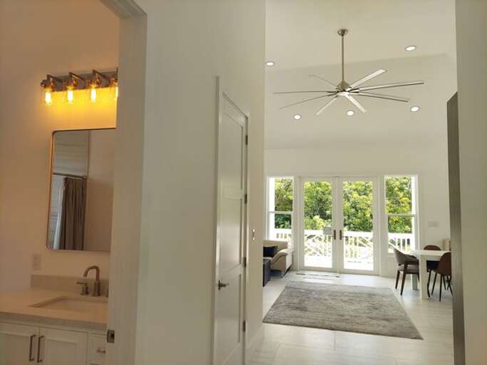 View of living area from hallway.