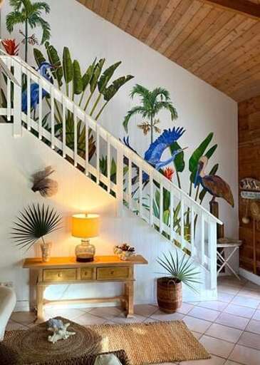 Living Room and Staircase to Loft