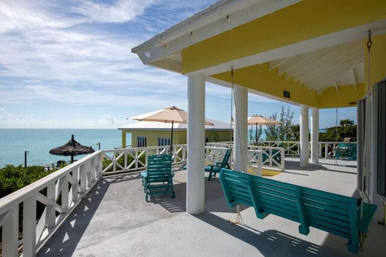 Enjoy the patio is furnished with 2 three-person porch swings.