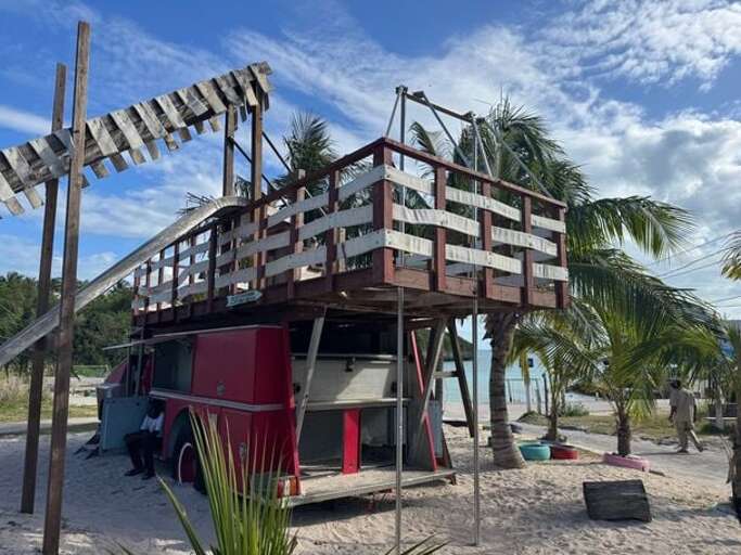 Waterfront playground in Gregory Town, walking distance from the house.