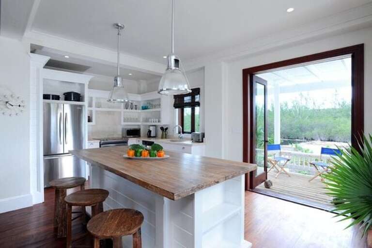Kitchen with Ocean Views