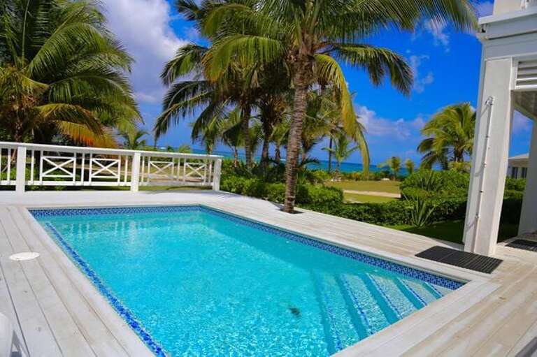 This is our ocean-view pool, steps from the beach.  (A fee applies to have the pool heated.)