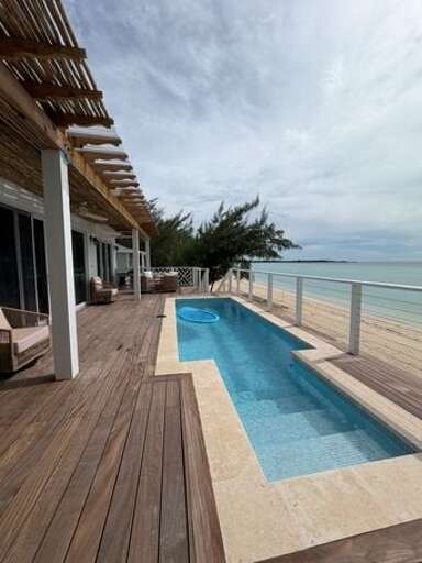 Sea Level's heated beachfront pool.  (A fee of $50 per day applies to heat the pool.)