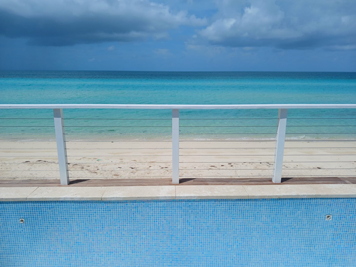 View from the pool!  You can't get any closer to the beach.