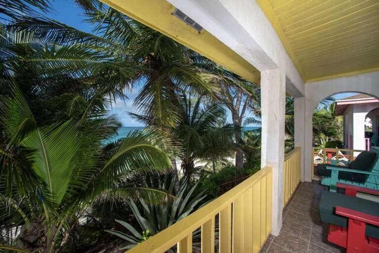 Ocean view covered porch