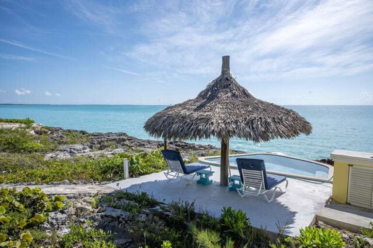 Our a private sea-front plunge pool.