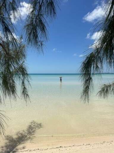 The water here is warm, calm, and famously clear.