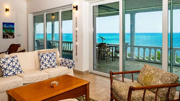 Great Room with spectacular ocean views.