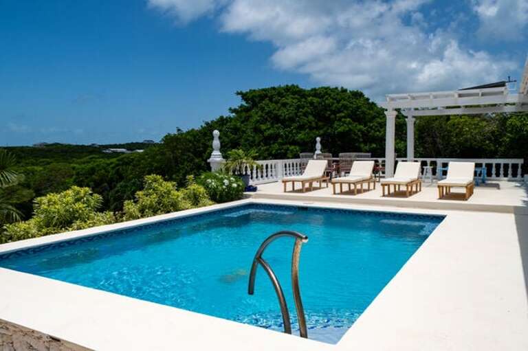Private salt water pool.
