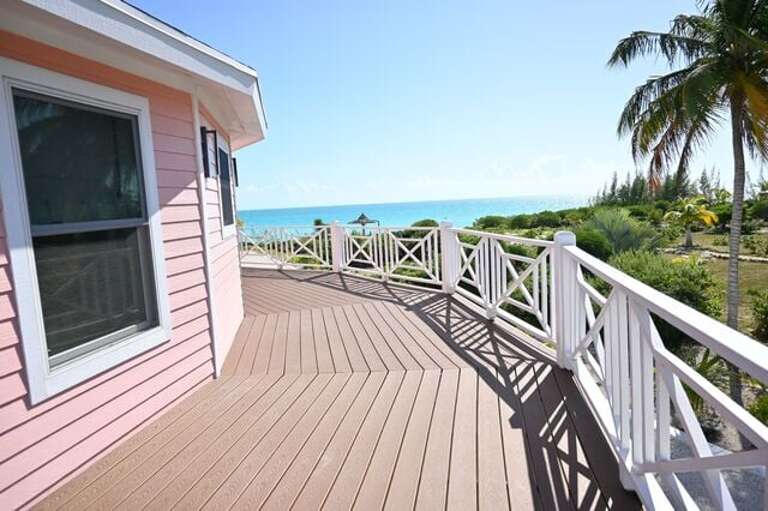 Magnificent Caribbean Sea views from the wrap around porch.